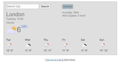 JS weather app